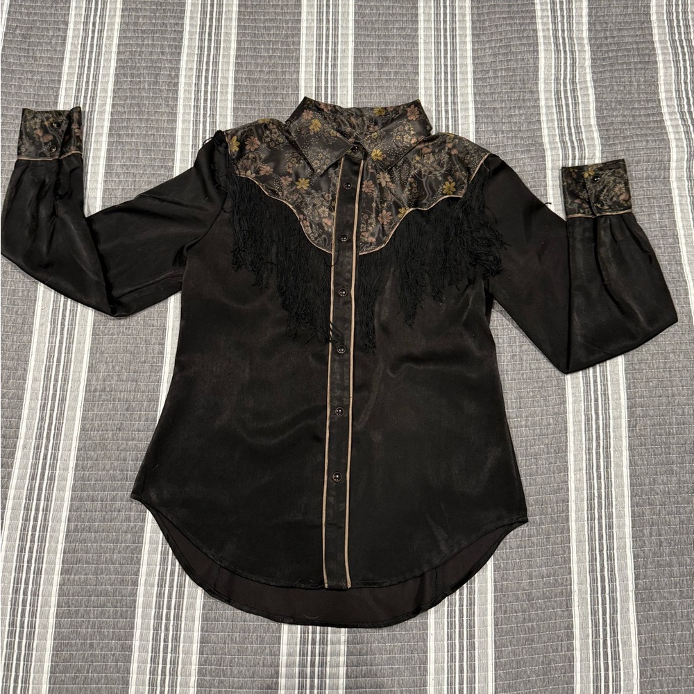Idyllwind Floral Black Cowgirl Blouse